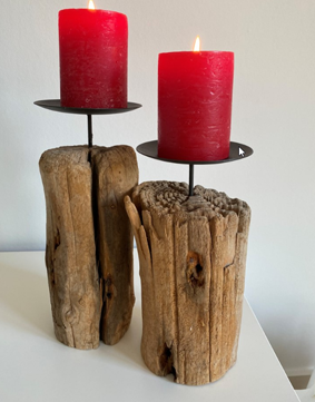 Wurzelholz-Lampe