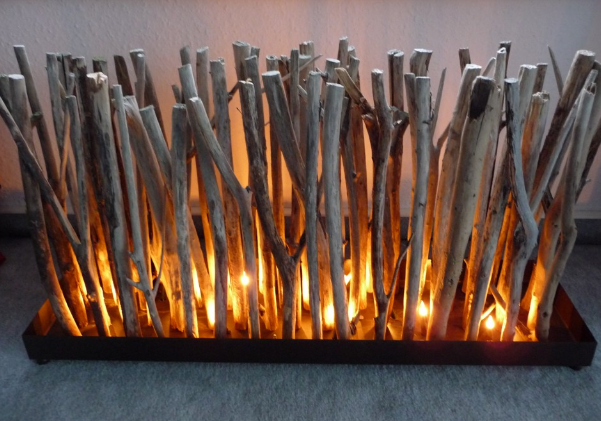 Wurzelholz-Lampe